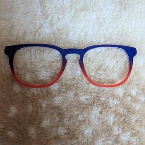 Pair Eyewear Twain Style Ombre Blue to Red Eyeglass Frames
